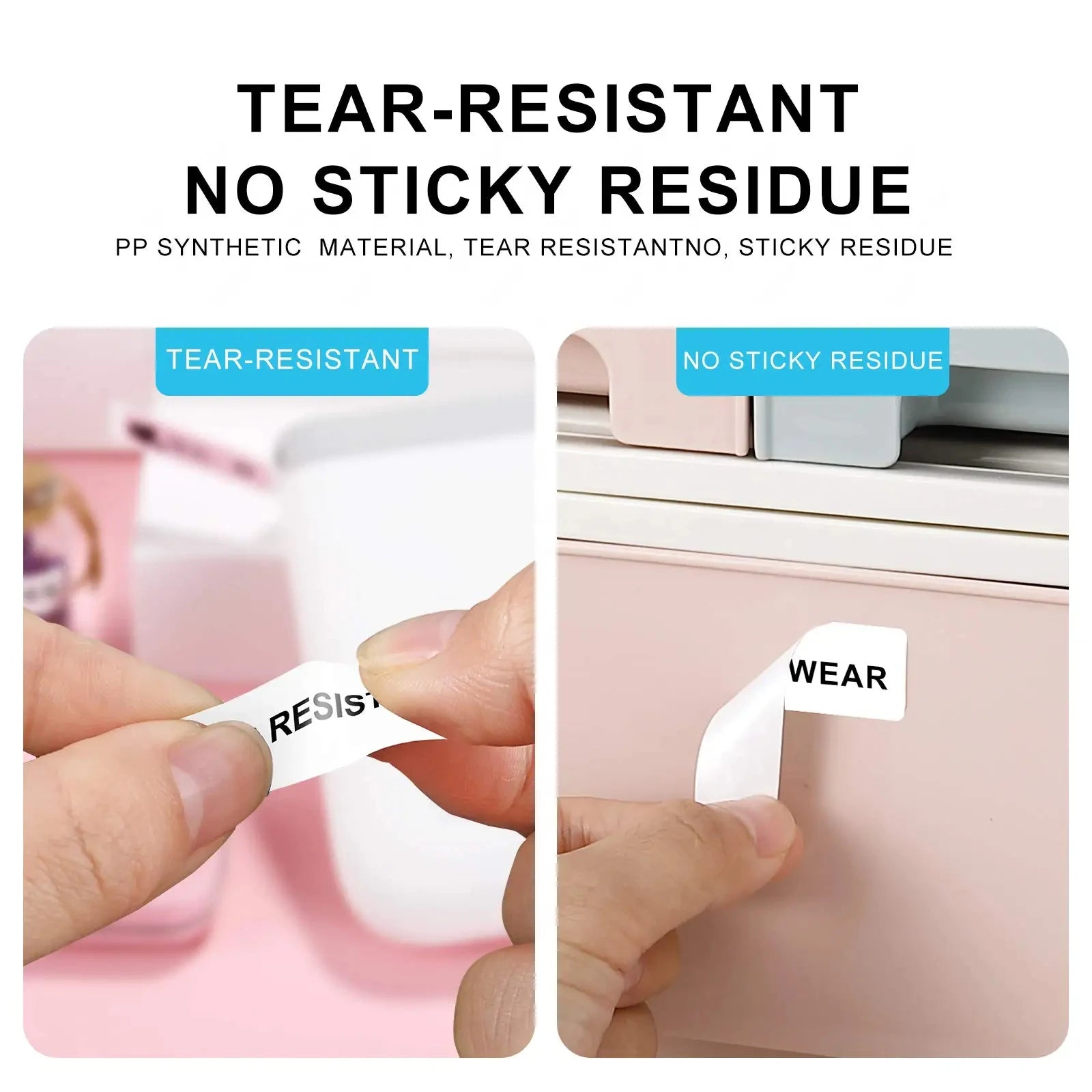 Niimbot D11/D101/D110 Mini Portable Printer White Tape Sticker Papers Waterproof  Anti-Oil No Glue Thermal Label Printer New