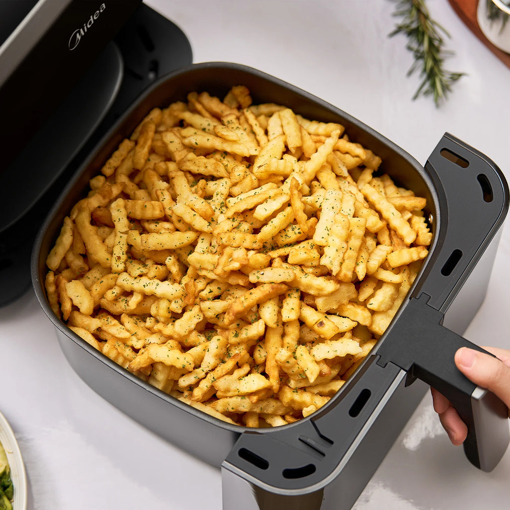 Midea Hot Air Fryer 7L Capacity, HeatXpress Technology, 90% Less Oil, Energy and Time Saving with 7 Presets, Easy-View Window