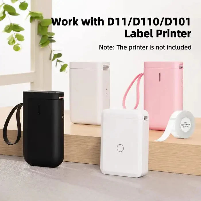 Niimbot D11/D101/D110 Mini Portable Printer White Tape Sticker Papers Waterproof  Anti-Oil No Glue Thermal Label Printer New