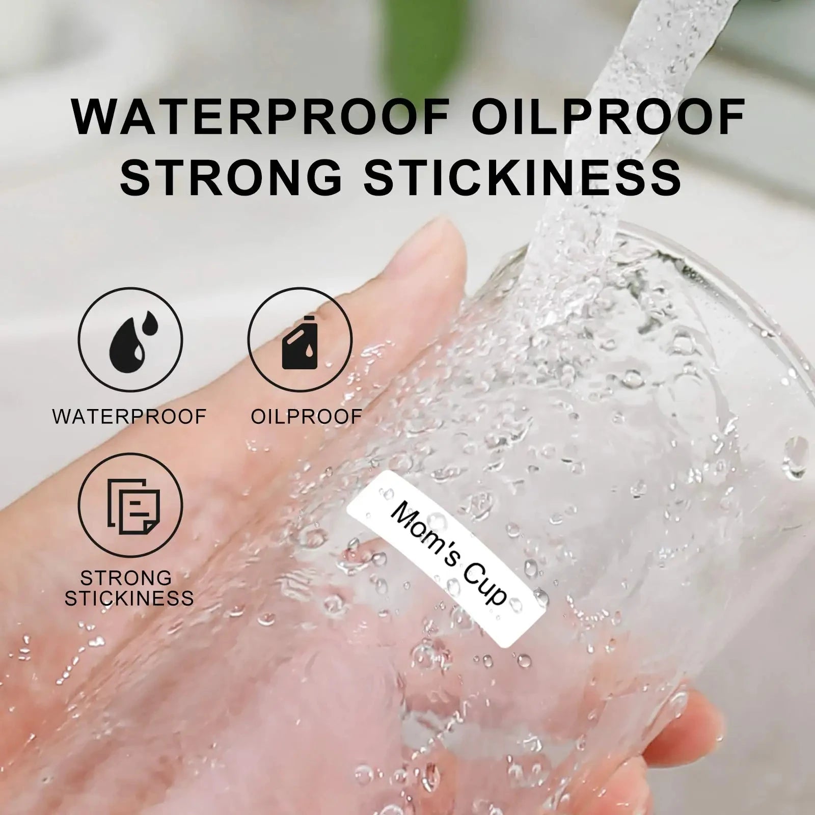 Niimbot D11/D101/D110 Mini Portable Printer White Tape Sticker Papers Waterproof  Anti-Oil No Glue Thermal Label Printer New