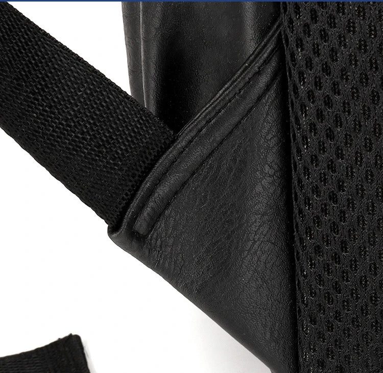 High Quality USB Charging Backpack Men PU Leather Bagpack Large Laptop Backpacks Male Mochilas Schoolbag For Teenagers Boys