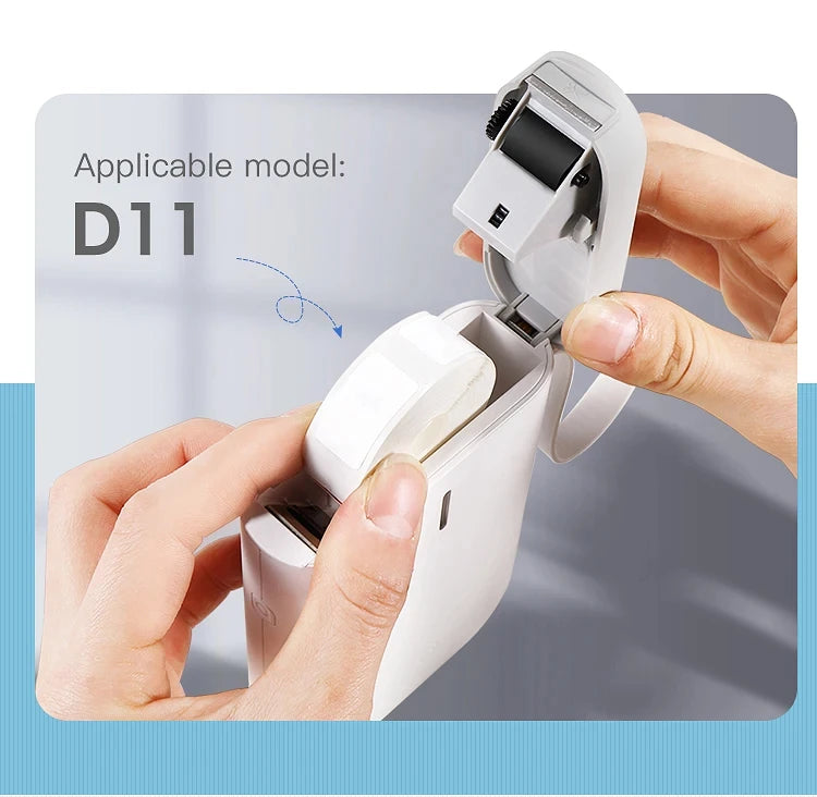 Niimbot D11/D101/D110 Mini Portable Printer White Tape Sticker Papers Waterproof  Anti-Oil No Glue Thermal Label Printer New
